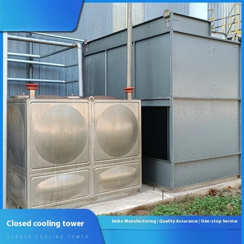 

Industrial circulating cooling water tower Cooling tower industrial circular counter current square closed cooling tower Fibergl