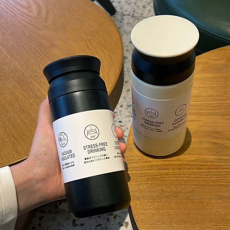 زجاجة مياه معزولة من الفولاذ المقاوم للصدأ خالية من مادة BPA 350 مللي زجاجة مياه حرارية زجاجة ترمس محمولة كوب قهوة ساخن وبارد #1