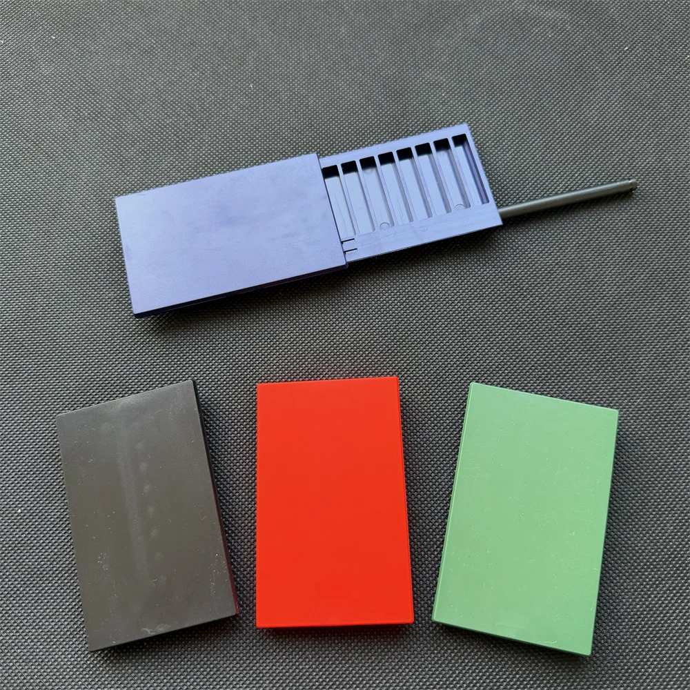 8-Compartment Metal Snuff Cigarette Case Container With Sild Lid in Aluminum Straw Pocket Size Portable Storage Box
