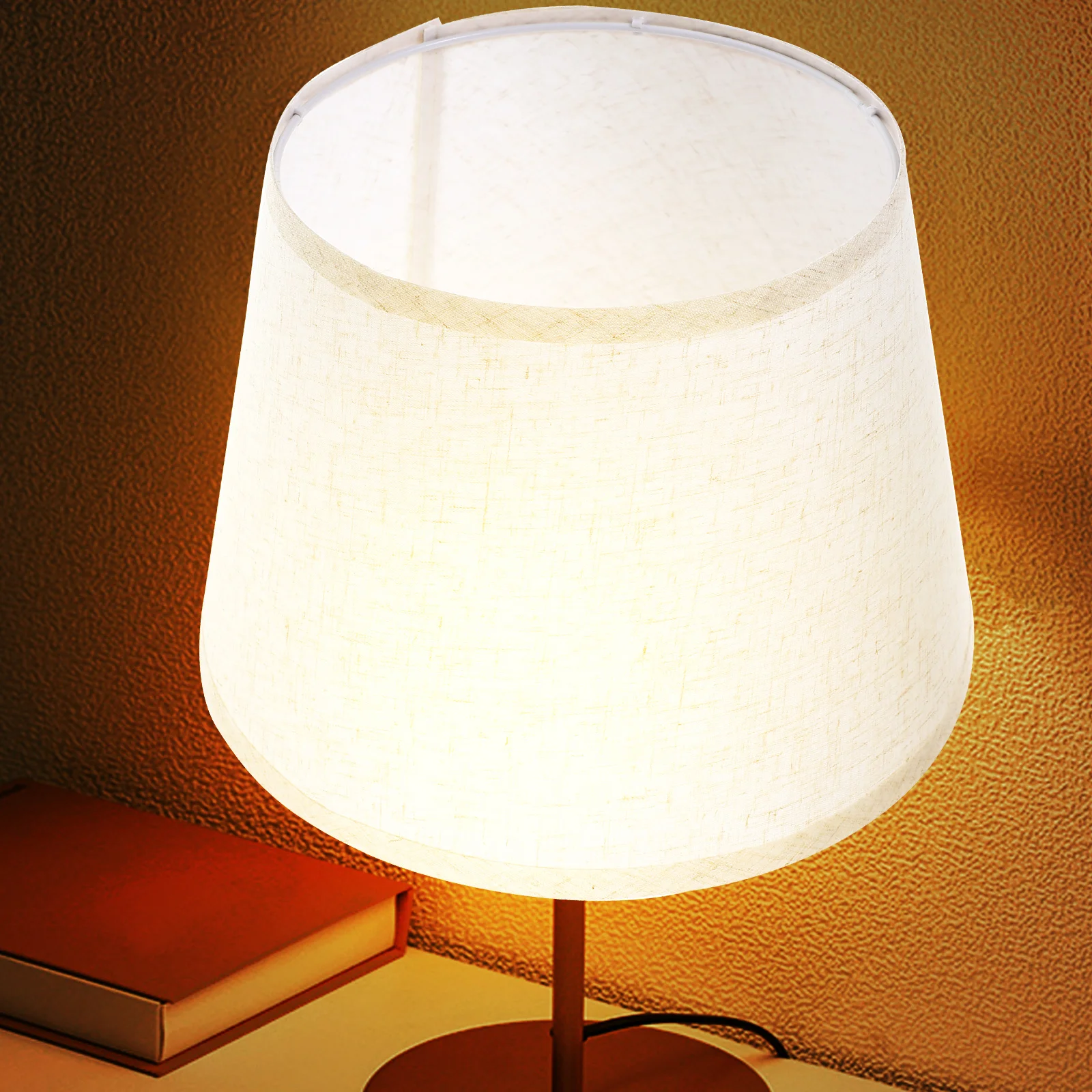 

Lampshade Linen Metal Frame Drum Style Vintage Cover For Floor Ceiling Table Wall Light Small Shade Replacement Lighting