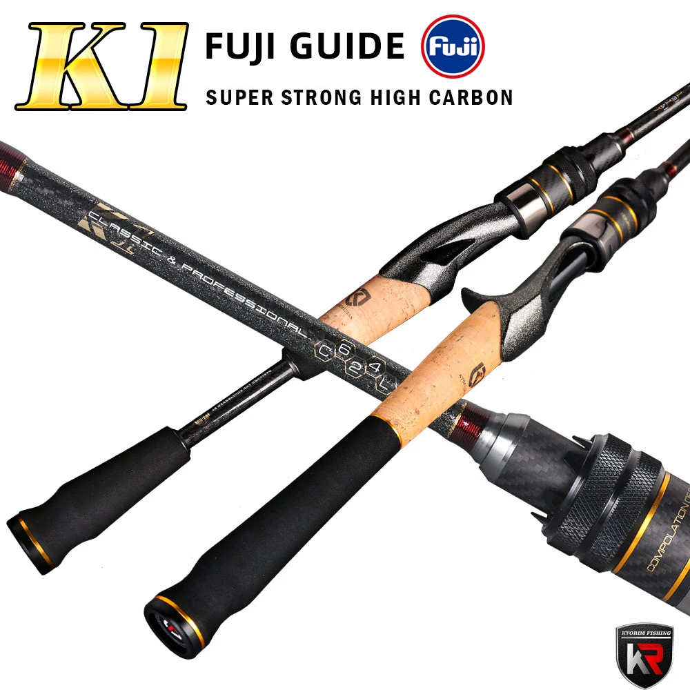 

Kyorim High Carbon Spinning Distance Throwing Rod 2 Section FUJI Guide Ultra Light Casting Lure Fishing Rod Bass Rod Action Fast