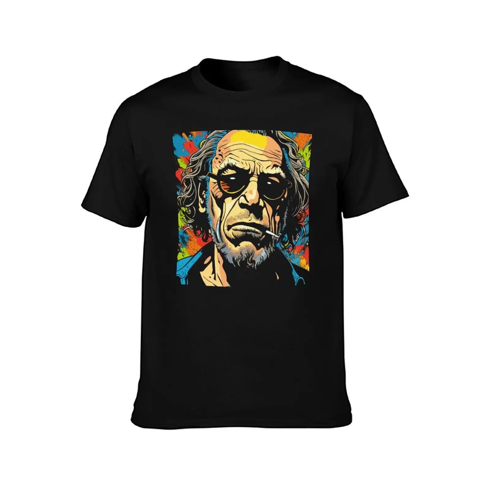 Charles Bukowski T-Shirt Plus Size Summer Short Sleeve T-Shirt
