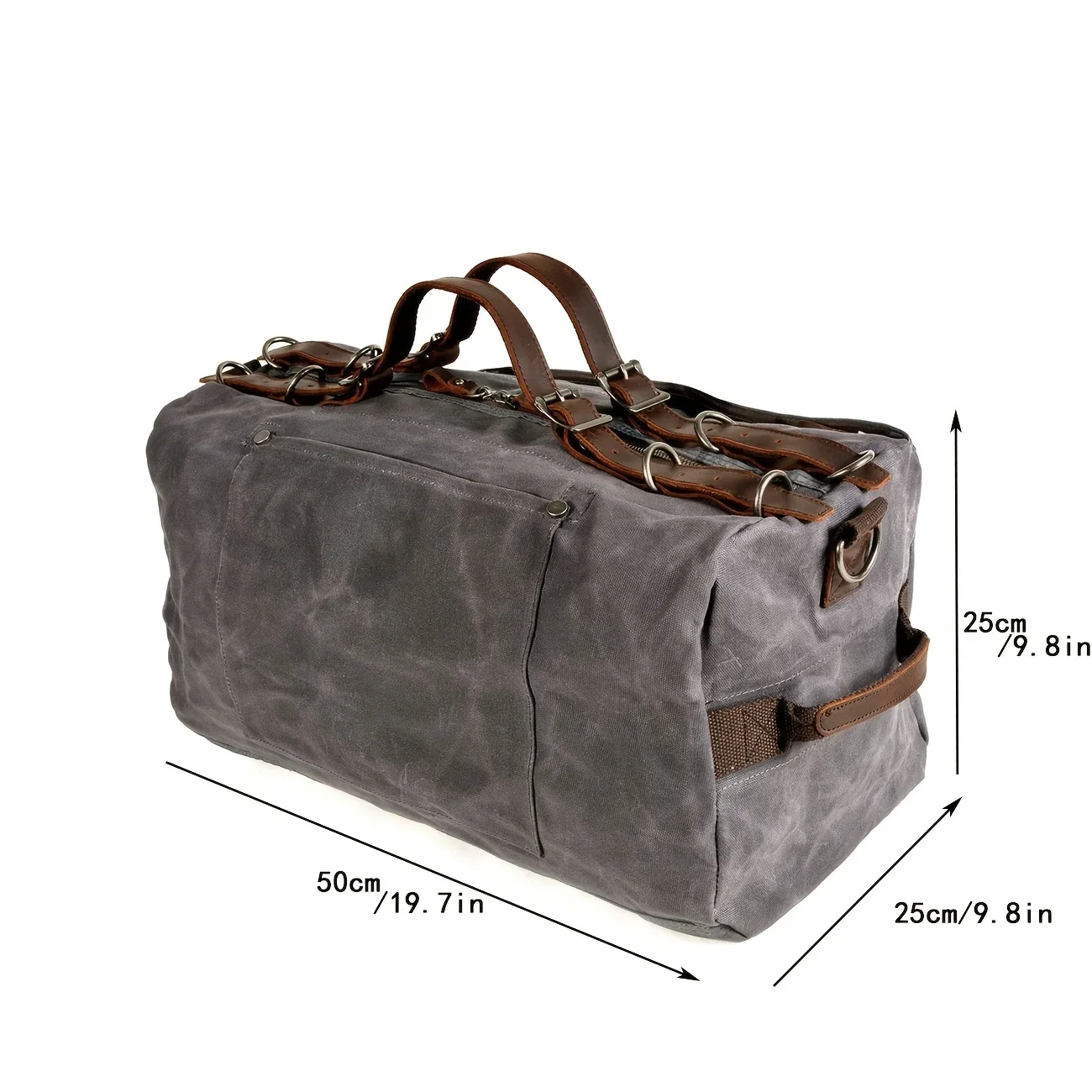 حقيبة حمل منسوجة سميكة مستوحاة من الطراز العتيق من قماش الباتيك المصبوغ مقاومة للماء حقيبة كتف كروس حقيبة سفر رياضية خارجية #3