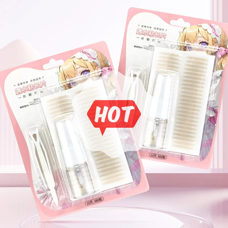 สติกเกอร์ติดตาสองชั้นแบบล่องหน แถบยกเปลือกตา แถบติดตาสองชั้น เทปกาวติดตา อุปกรณ์ติดตา