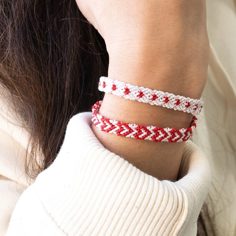 Heart Friendship Bracelets Pinky Promise Pink Best Friends Distance Matching Bracelet for Women Girl Valentine Couple Family