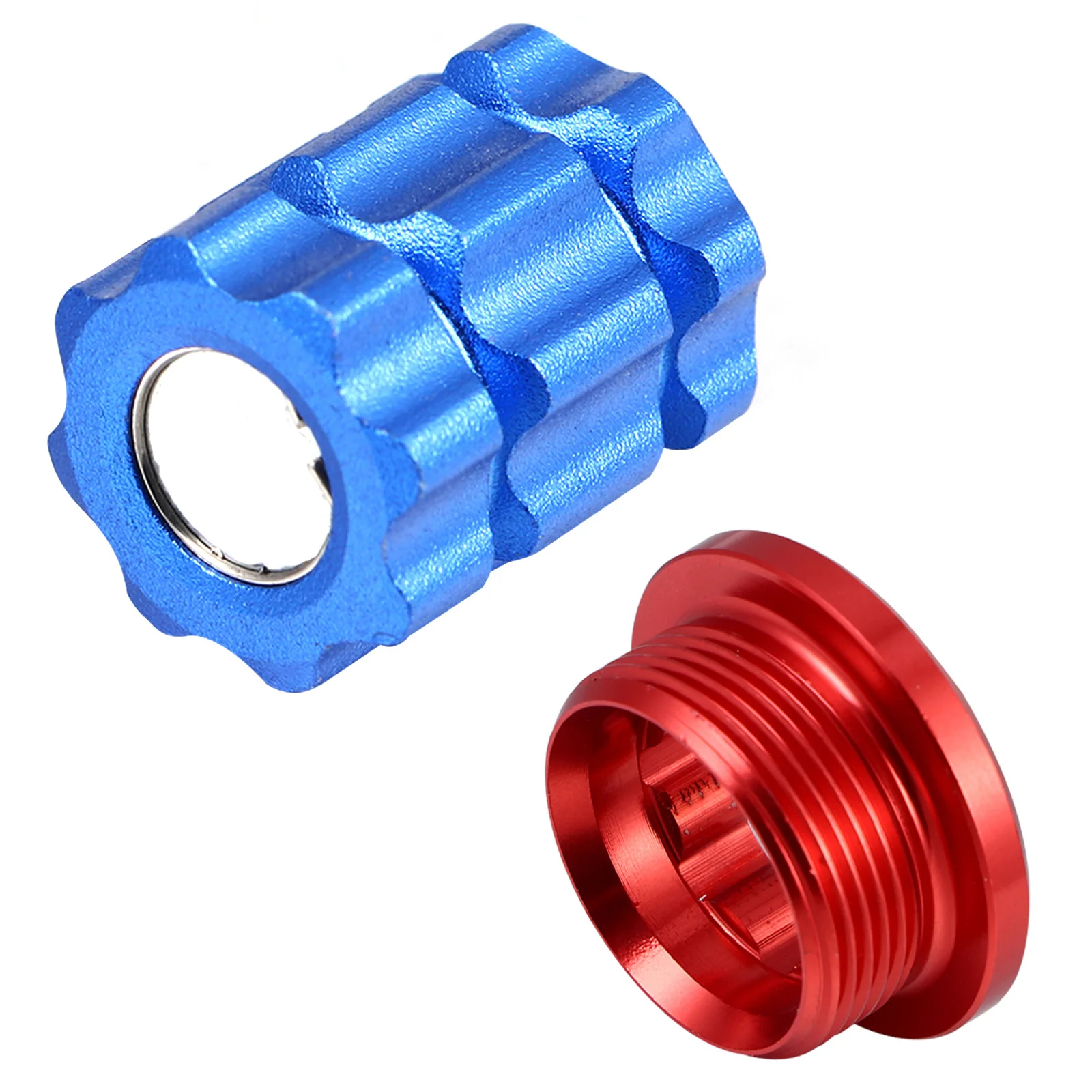 1 set Crank Cover Tool Aluminum Alloy Bike Crank Bolts Easy Disassemble Anodic Oxidation Built-In Magnet Multi-Color Optional