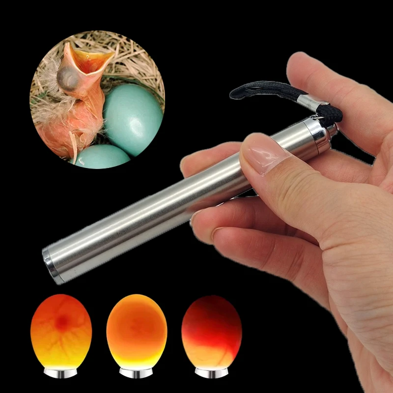 

1/2pcs Egg Candler Tester, Bright Cool LED Light Candling Lamp for All Chicken Dark Quail Duck Canary Eggs