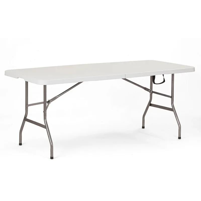 Portable Rectangular Plastic Dining Table and Chair, Outdoor Minimalist Design, Folding Table