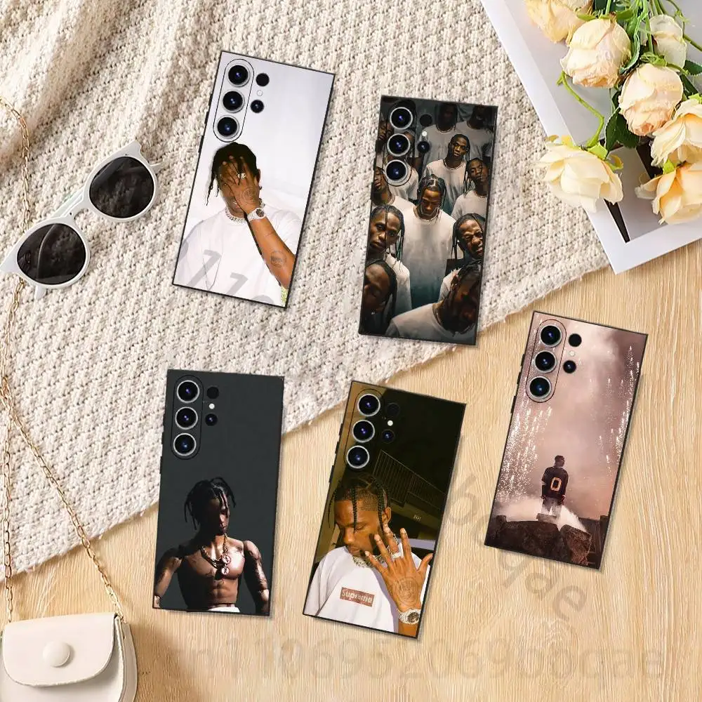 T-Travis S-ScottS Singer Phone Case for Samsung Galaxy S20,23 Ultra S24,22 Plus S25,26,21FE TPU Cover