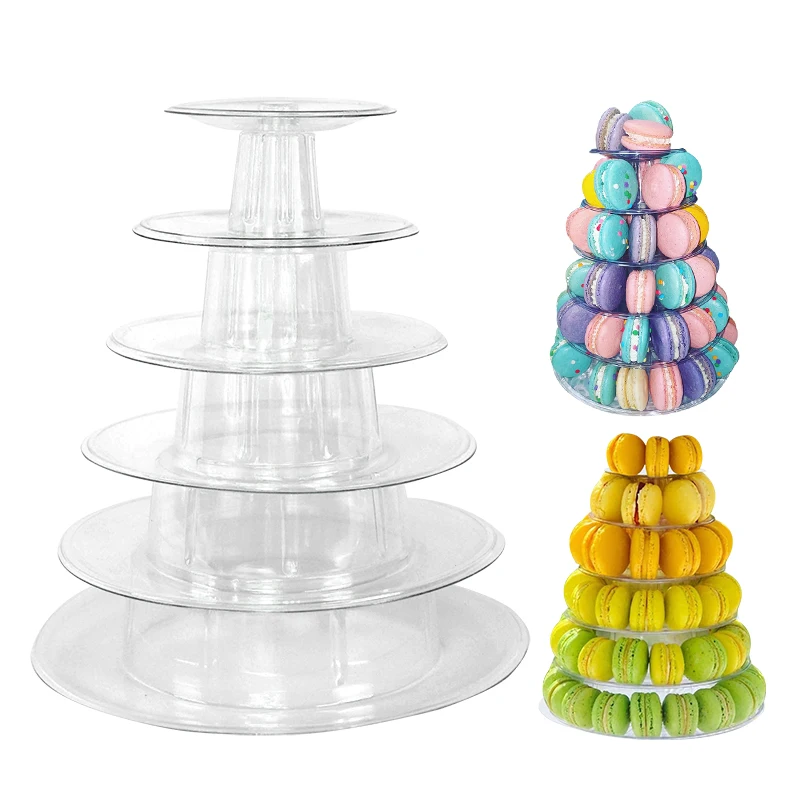 

4/6layer Macaron Display Stands Wedding Party Dessert Storage Stand Birthday Cakes Decorating Supply Multipurpose Cupcake Tower