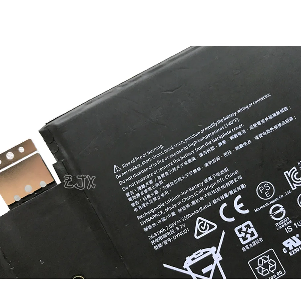Imagem -02 - para Microsoft Surface Go2 1901 Bateria Plana Dynu01 G16ta047h Bateria Original 1926