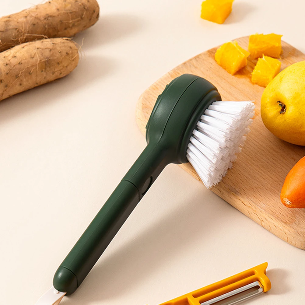 

Multifunctional Fruit Vegetable Brush Peeler Cleaning Tool Carrot Scrubber Potato ABS Kitchen Gadgets Practical