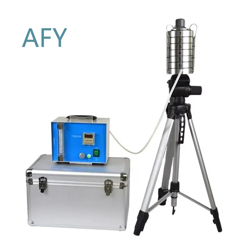 Six-Stage Sieve Impact Air Microbial Sampler for Environmental Monitoring Atmospheric Dust Bacterial Testing Air Quality