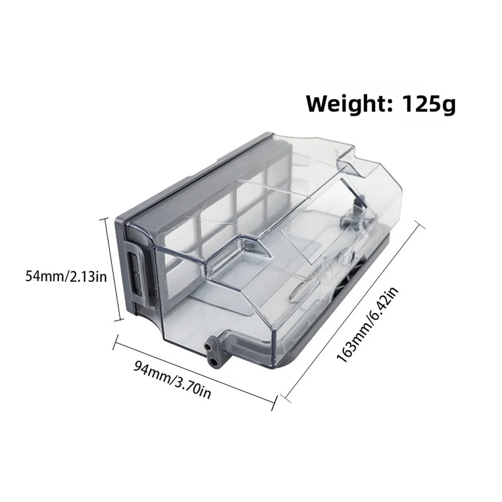 For ecovacs DJ35 DJ36 DN55 DD35 DD56 DD37 Robot Vacuum Dust Box Replacement Gray 163x94x54mm Lightweight Plastic
