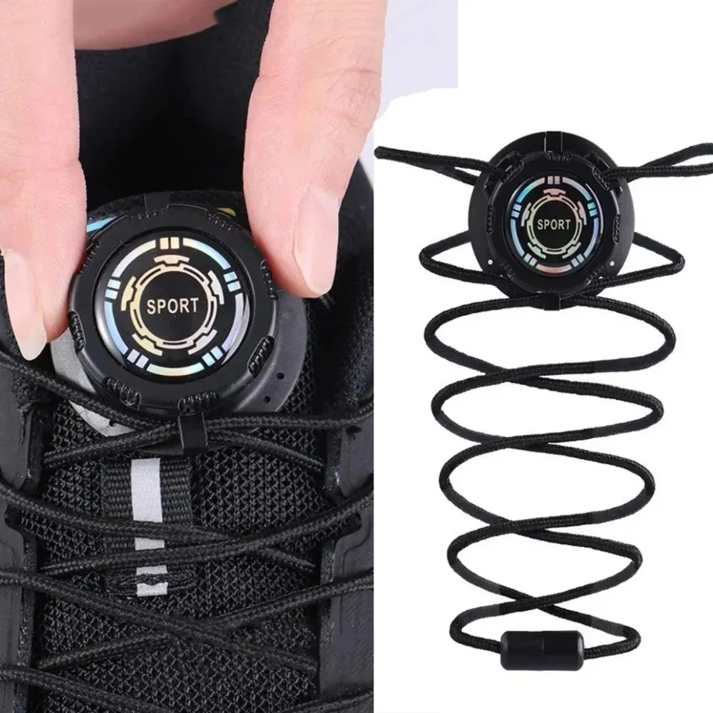 New Upgrade Automatic No Tie Shoelaces, Thick Rope Swivel Buckle Laces, Shoe Accessories for Sneakers Adults & Kids