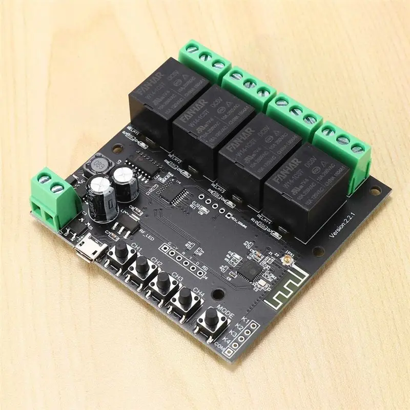 Ingenious-6X 4CH Tuya Switch Wifi Switch Module Wireless Relay Smart Life APP Remote Control Smart Timer For Smart Home Switch