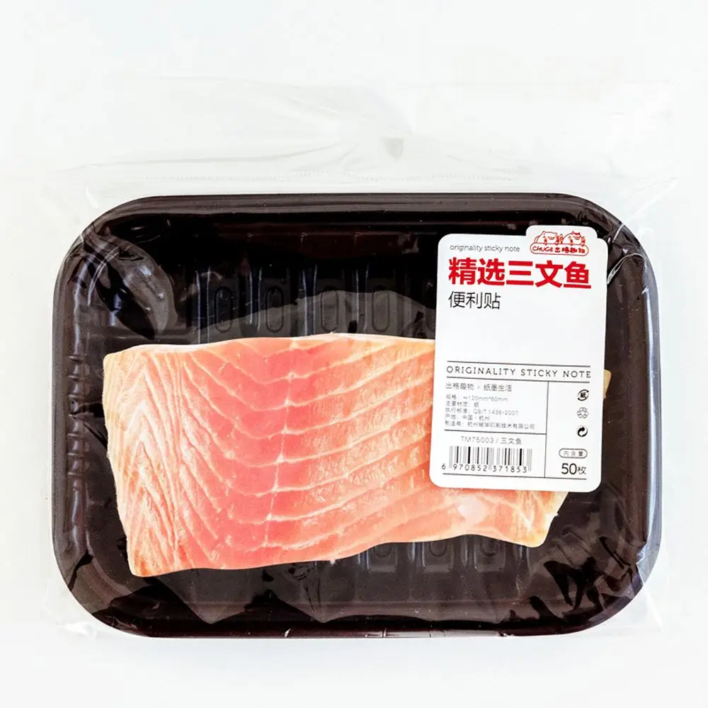 

Style Child Students Gift Notepad Simulation Fish Meat Sticky Notes School Stationery Supplies Memo Pad Self-Adhesive Pads