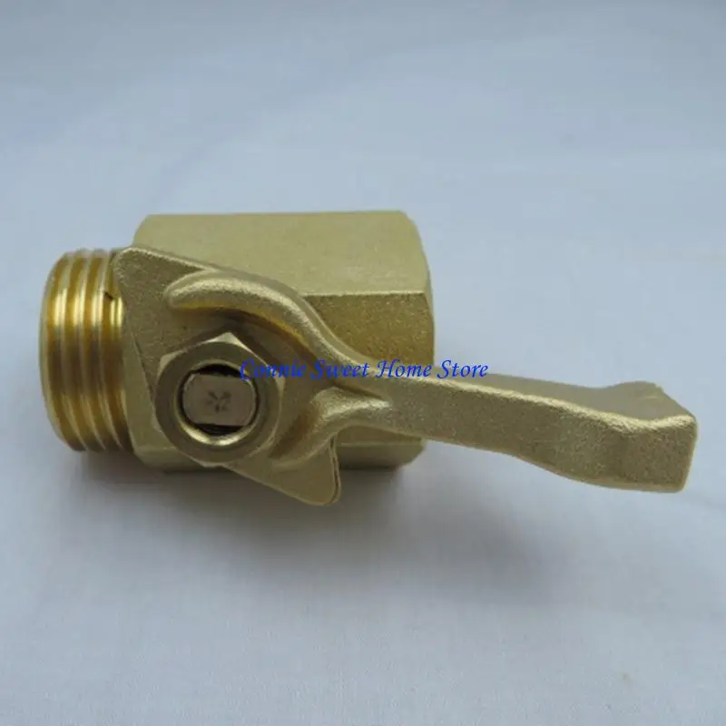 LXAF Ergonomic Garden Hose Shutoff Valves Sturdy Solid Brass Construction Convenient Accessory for Quick Flows Control