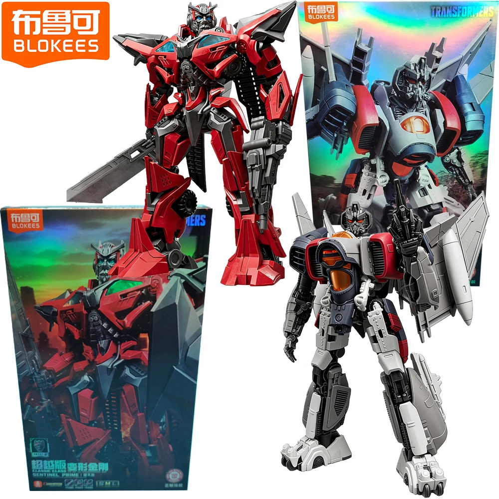 

Genuine Blokees Transformers Action Figures Blitzwing Sentinel Prime High Detailed Exquisite Characters Collectible Model Gifts