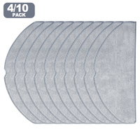 For ILIFE A30 Pro Self Emptying Robot Vacuum Cleaner Mop Cloth Spare Part Rag Microfiber Mop Cloth Kit 4 Pack/10 Pack