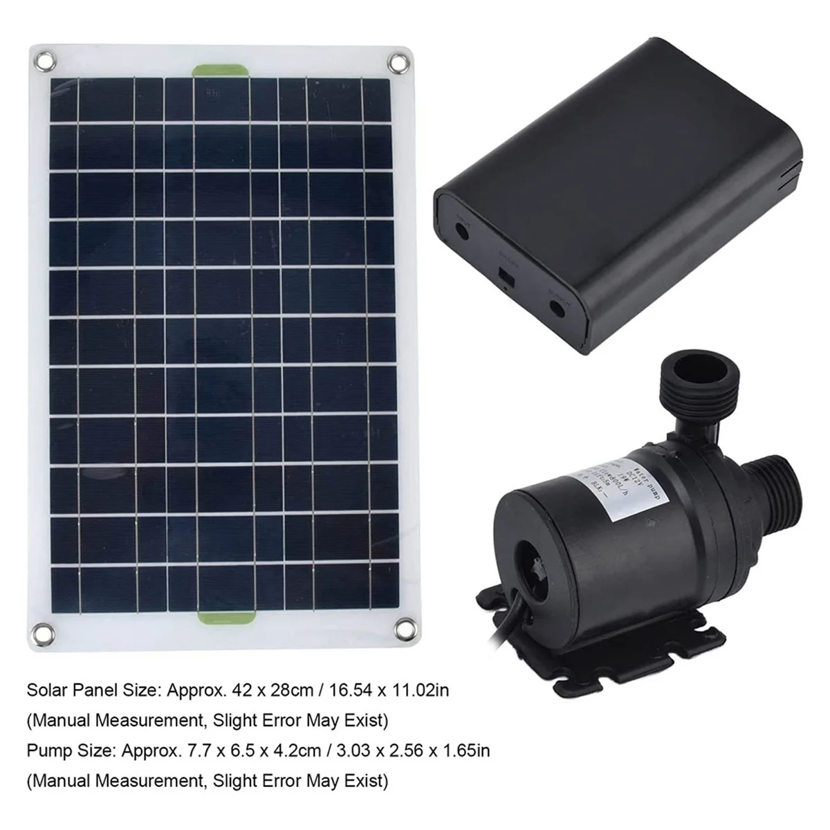 50W Solar Water Pump 800L/H DC12V Solar Water Fountain Pump Low Noise for Garden Family Water Fountain Irrigation Pump