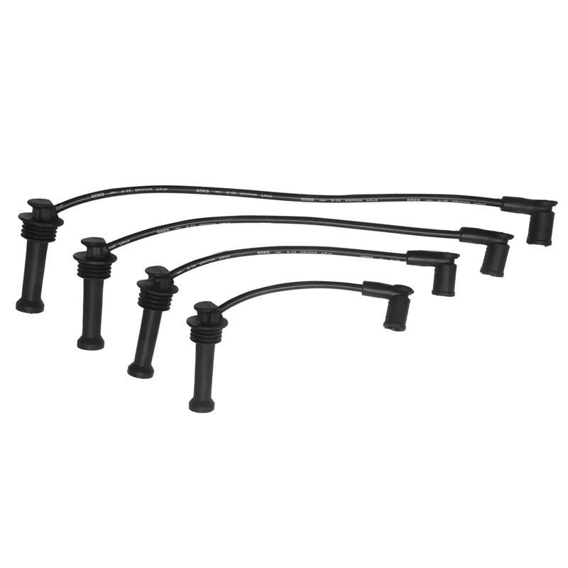 

Unusual 4 Pcs Ignition Plug Wire HT Lead Coil Set For Ford For Focus 1.6 TI 1.6 1.4 1.6 16V 1.4 PROSPARK For Spark Plug OES530