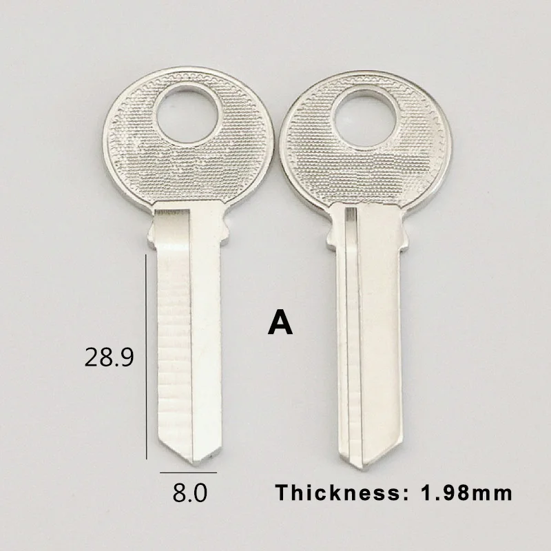 10PCS/LOT S Slot Single Key Blanks Suitable for Padlocks Garage Locks Blank Key Blanks