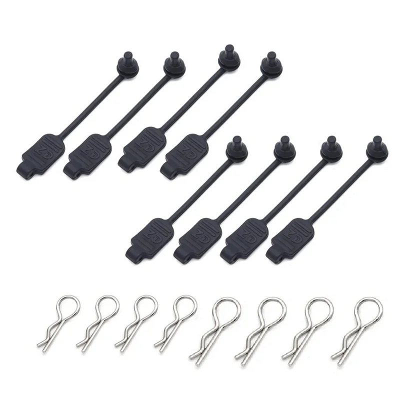 

A13Q-16PCS RC Car Body Clip Rubber Retainer Shell Fixed Buckle Lock 8301 For Arrma Losi ZD Racing 1/8 1/10 1/16 Vehicles