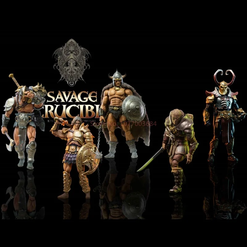 [Auf Lager] Harbinger Studios Savage Crucible Wave 2 Jaeger Nashom Krieger Whoman Barbarian Actionfigur Anime Modell Spielzeug Geschenk