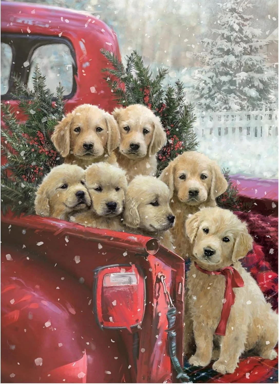 

Adult Jigsaw Puzzle Christmas Delivery Dog 1000/500/300/120 Pieces Landscape Puzzle Birthday Gift Room Decor Entertainment Toy