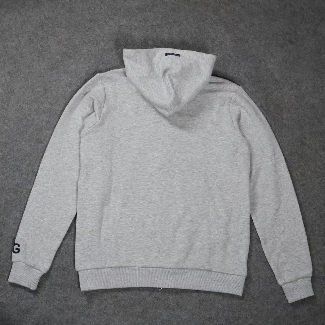 Pearlygates Men's and Women's Light Grey Zipper Hoodies Golf Sweatshirts Embroidered Logo Casual Jacket Easy to Match Gift for H - view 4