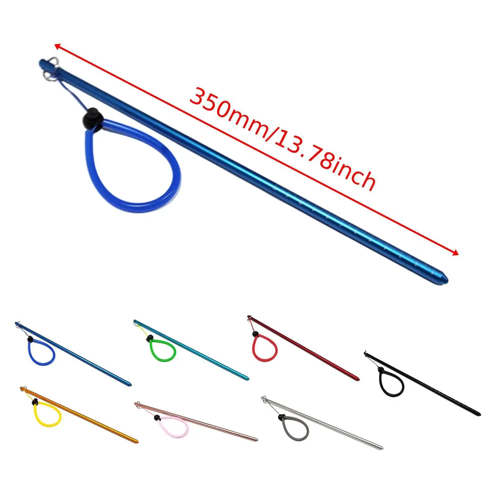 Aluminum Scuba Diving Pointer Stick Diving Accessory for Underwater Communication Signal Measurement Tool