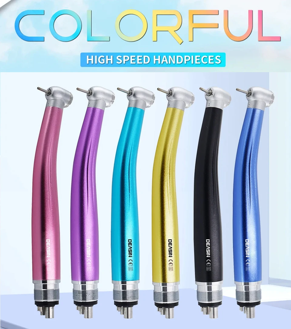 

Colorful Dental High Speed Handpiece Dental High Rotation Turbine Tip Ceramic Bearing 2/4 Holes Dentistry Tools Dentist Products