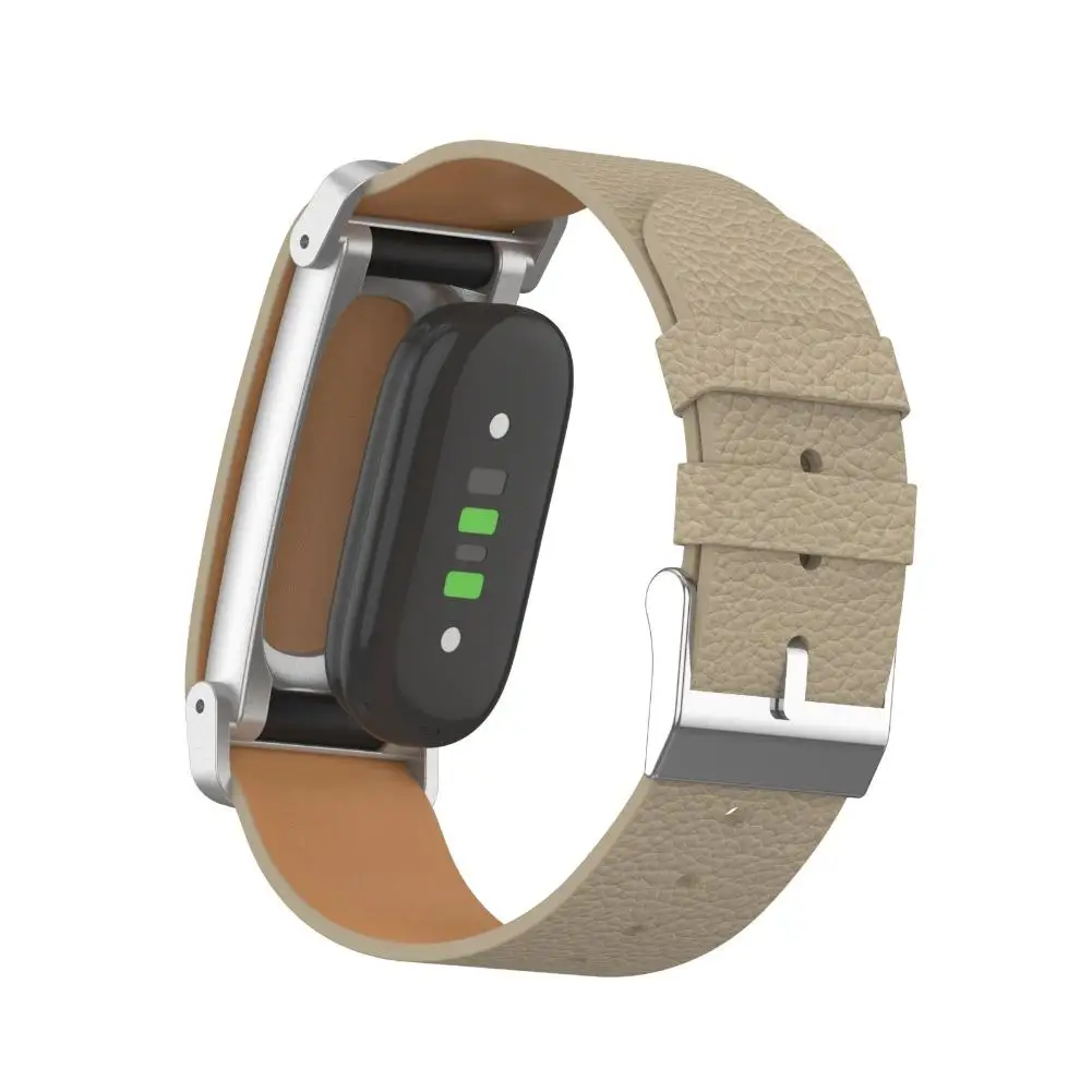 Leder-Uhrenarmband für Google Fitbit Air, Metallrahmen-Ersatzarmband für Google Sport-Uhrenarmband-Zubehör – Detail 14