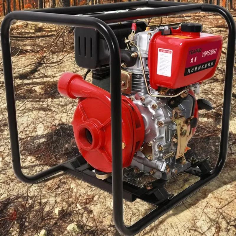 

4 inch cast iron high pressure hand start diesel water pump 1 cylinder diesel engine fire pump
