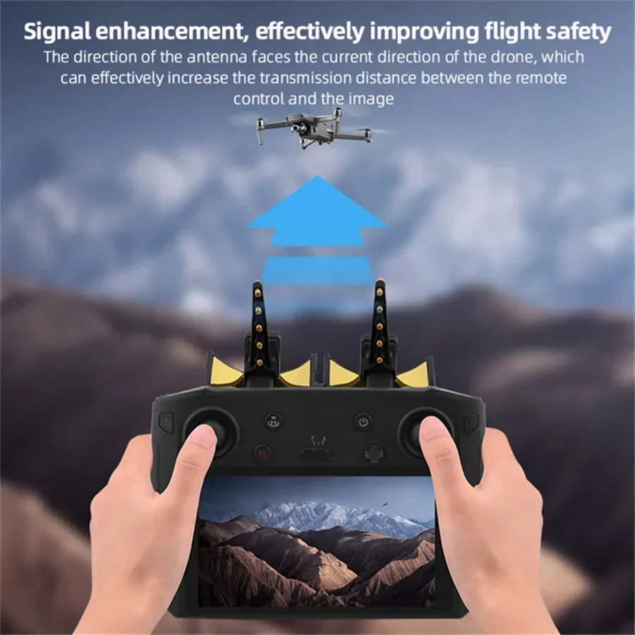 Wtohoby 2.4ghz/5.8ghz amplificador de antena yagi para dji mavic 2 controle impulsionador de sinal fortalecer extensor de alcance acessório drone