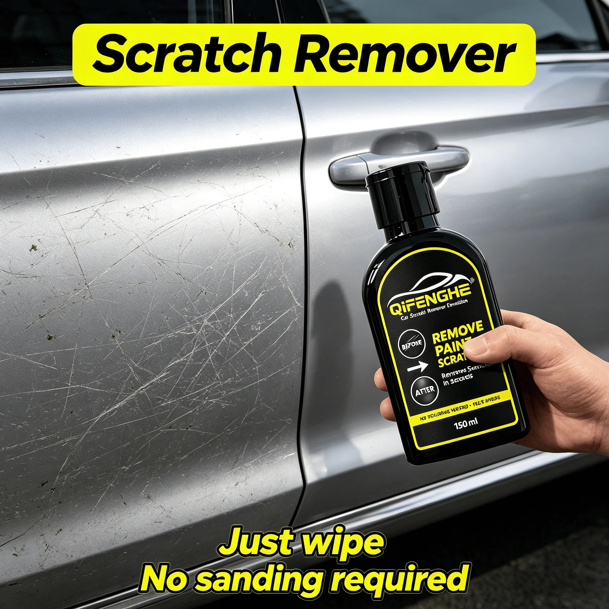 Car Scratch Remover Emulsion 150ml – Removes Paint Scratches & Restores Shine