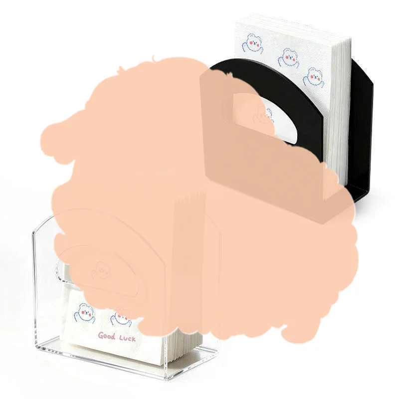 Acrylic Napkin Holder U-shaped Transparent Space Saving Tissue Storage Stand for Party Picnic Home Dining Use