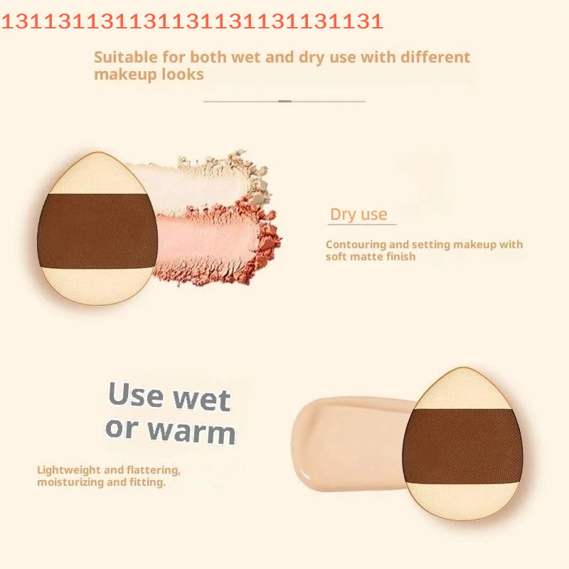 5/10Pcs Mini Finger Puff Foundation Small Teardrop Air Cushion Powder Sponge Face Concealer BB Cream Cosmetic Applicator Makeup