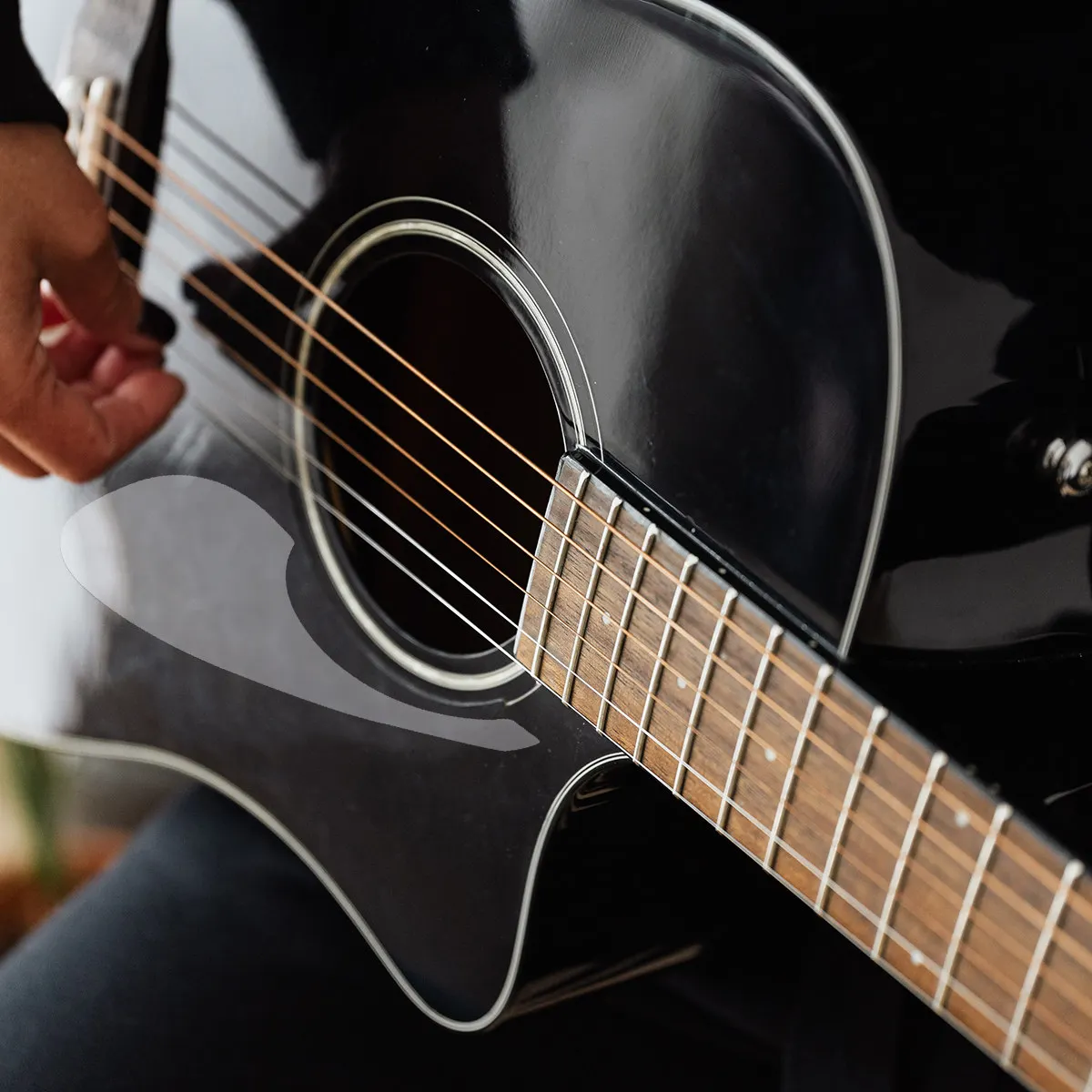 1Pcs High Quality Pet Transparent Guitar Pickguard Sticker Precision Cut Easy Application Guitar Protection Decoration Pickguard