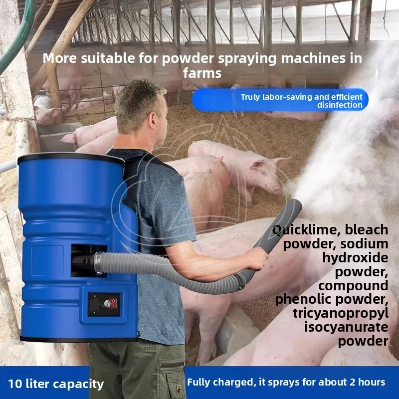 

Electric Powder Sprayer - Agricultural Greenhouse Breeding Pool Disinfection Lime Sulfur Powder Spraying Machine