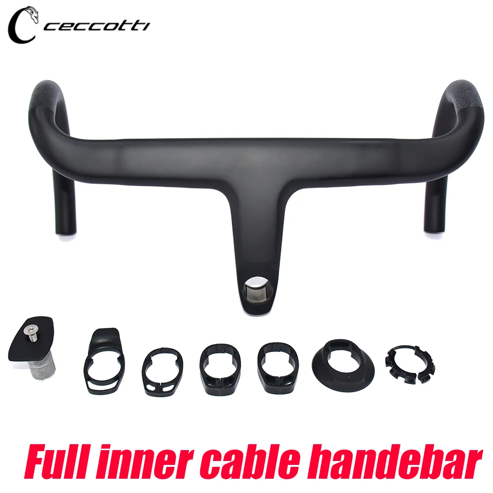 Integrated Road Bicycle Handlebar, Carbon Full Inner Cable, T1000