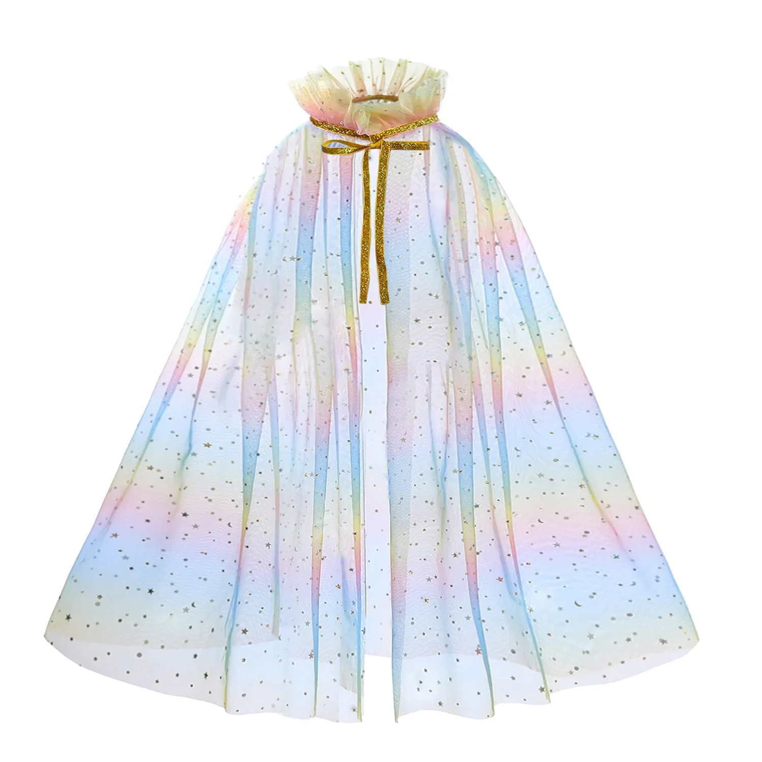 

Girl Costume Children Elegant Dress Cape Christmas Halloween Party Supply Girl Tulle Cloak Elsa Rapunzel Cosplay Accessory