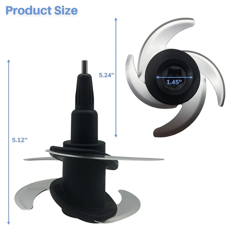 Licuadora de procesador de alimentos, tazón para picar, reemplazo para NINJA 64oz, BN601/BL770Mega/ BN801, envío directo