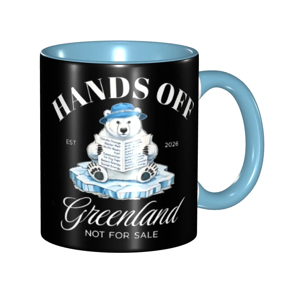 

Hands Off Greenland Is Not For Sale MGGA Accessories Coffee Mugs Funny Cup Gifts