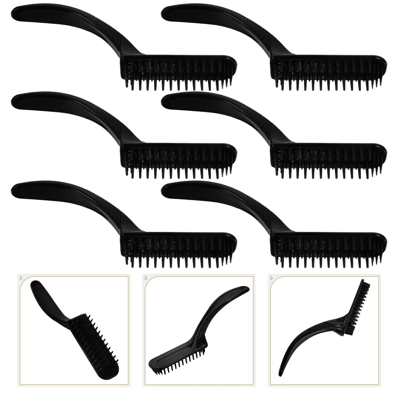 6 pçs moda escova de cabeleireiro criativo pente de tintura de cabelo salão de beleza tintura pente ferramenta de tintura de cabelo escova de tintura de cabelo