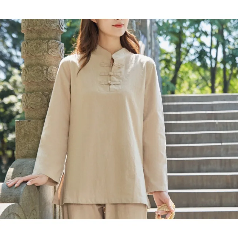 

2025 chinese kung fu tai chi clothing martial arts wushu uniform 100% cotton tops+pants set tai chi yoga sports exercise suit