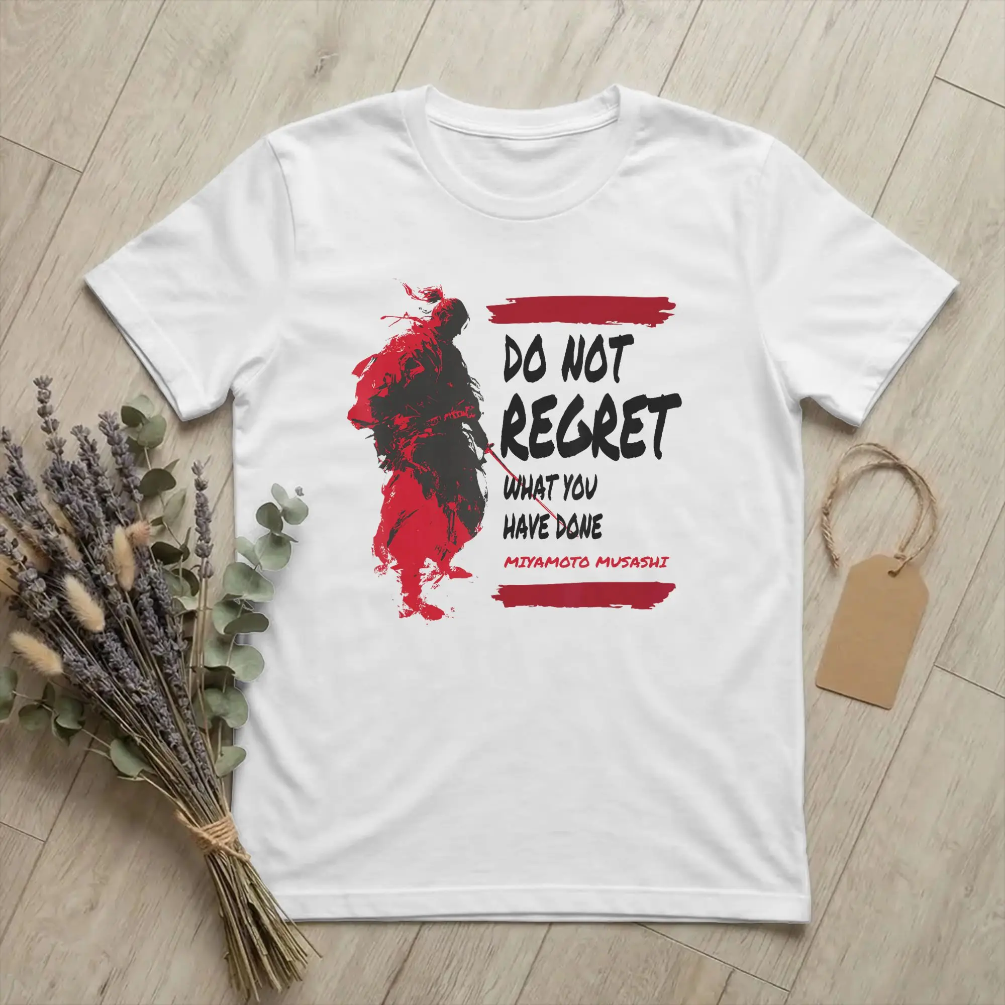 Miyamoto Musashi Samurai Japan Bushido T Shirts Men Cotton Funny T-Shirt Round Neck Sword Art Tee Shirt Short Sleeve merchandise