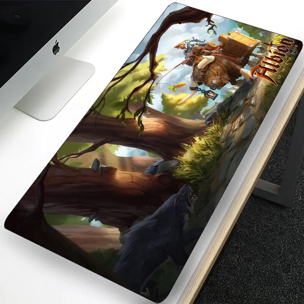 Большой онлайн игровой коврик для мыши Albion, компьютерный коврик для мыши, компьютерный геймерский коврик для мыши ноутбука, офисный силиконовый коврик для клавиатуры