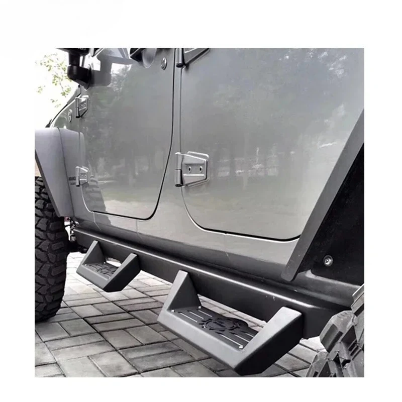

Offroad auto parts Steel Running Board for Jeep Wrangler JK 07-17 Black Side Step barscustomcustom